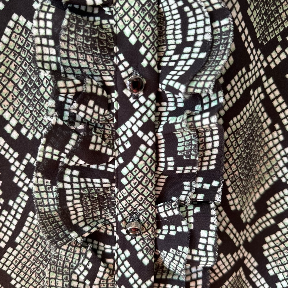 Scotch & Soda - Blouse With Snake Print And Ruffl… - image 5